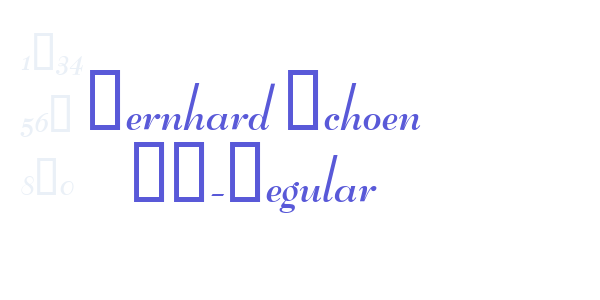 Bernhard Schoen EF-Regular font free