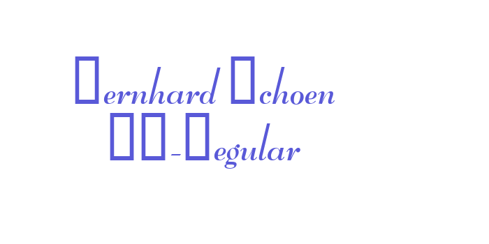 Bernhard Schoen EF-Regular Font Download