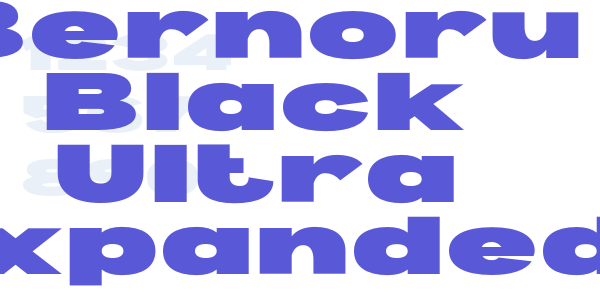 Bernoru Black Ultra Expanded font free