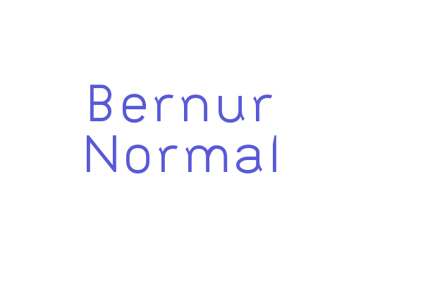 Bernur Normal Font