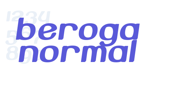 Beroga Normal font