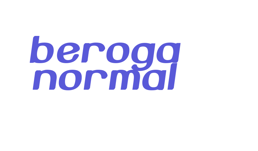 Beroga Normal Font