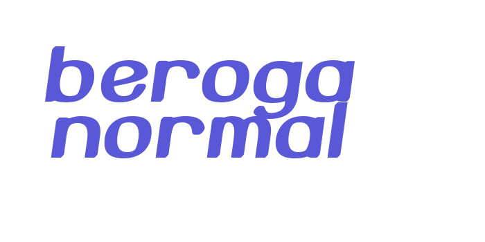 Beroga Normal Font Download