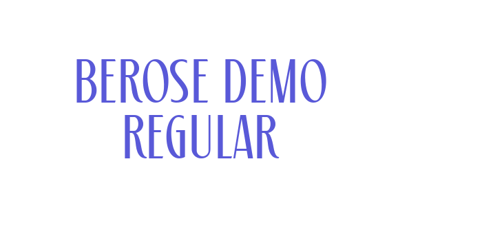 Berose Demo Regular Font Download