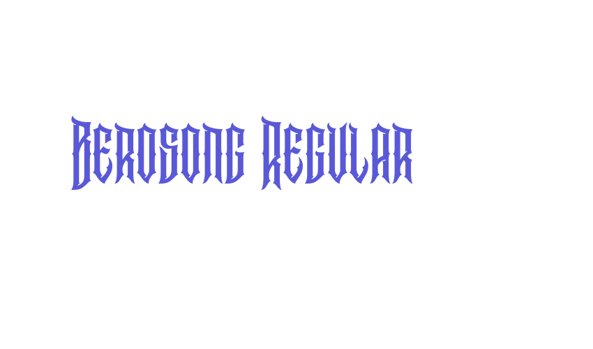 Berosong Regular Font Download