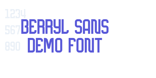 Berryl Sans DEMO font font