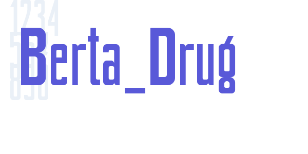 Berta_Drug font free