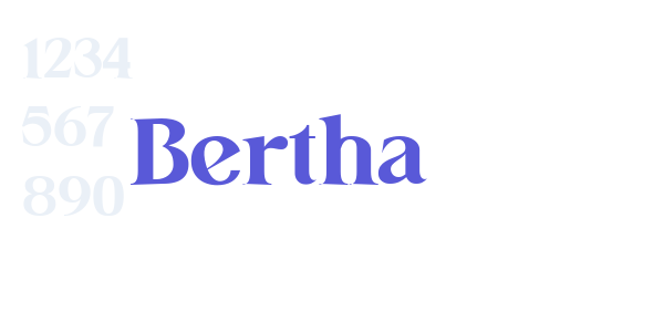 Bertha font