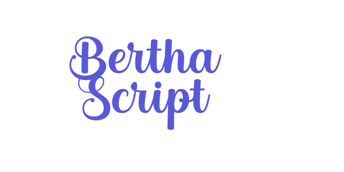 Bertha Script Font Download