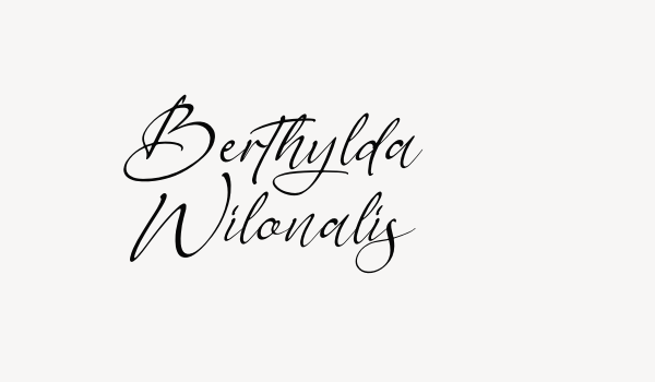 Berthylda Wilonalis Font