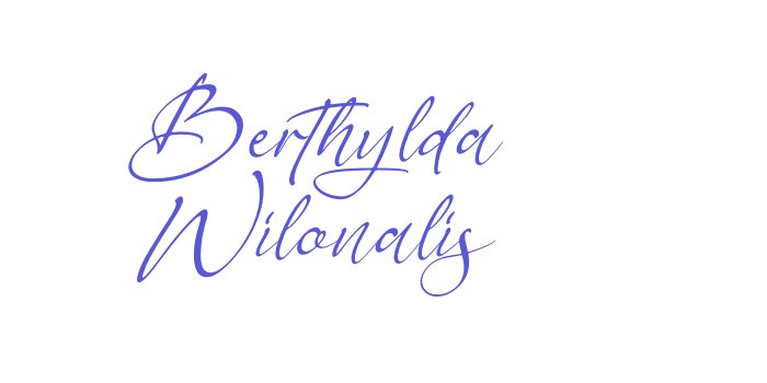 Berthylda Wilonalis Font