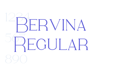 Bervina Regular Font