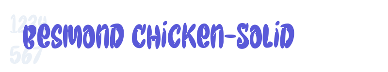 Besmond Chicken-Solid-related font