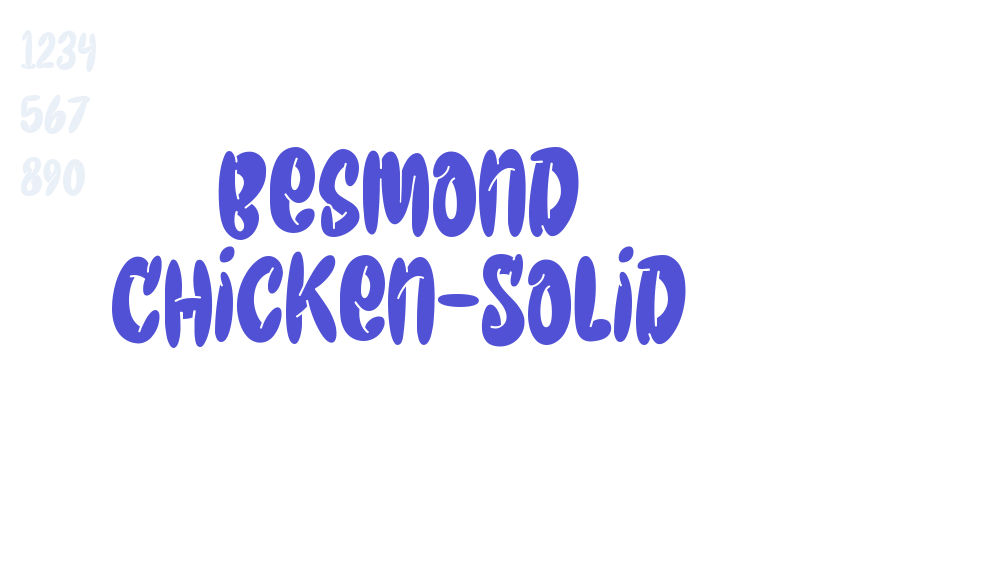 Besmond Chicken-Solid-font-download