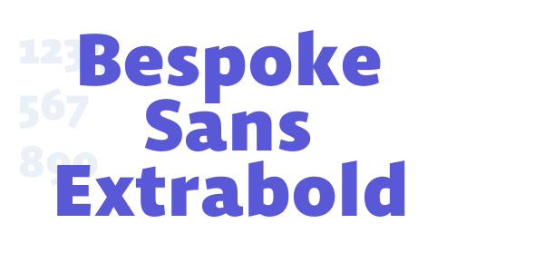 Bespoke Sans Extrabold font free