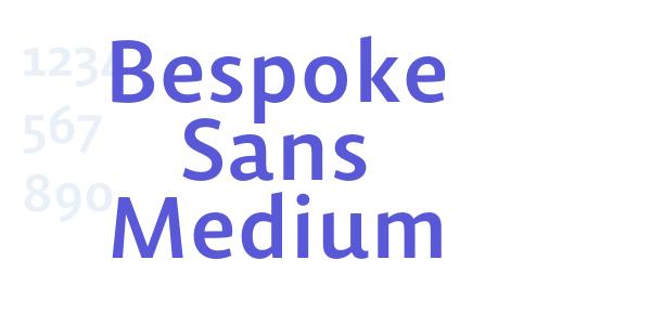 Bespoke Sans Medium font free