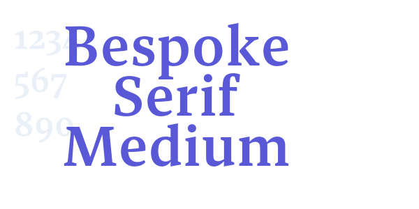 Bespoke Serif Medium font free