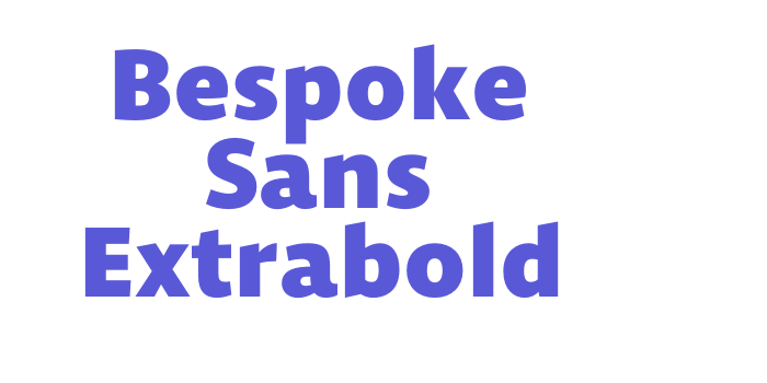 Bespoke Sans Extrabold Font Download