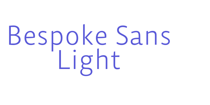 Bespoke Sans Light Font Download