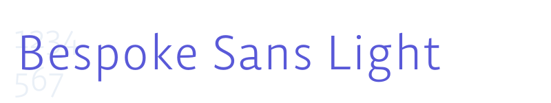 Bespoke Sans Light-related font