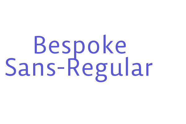 Bespoke Sans-Regular Font