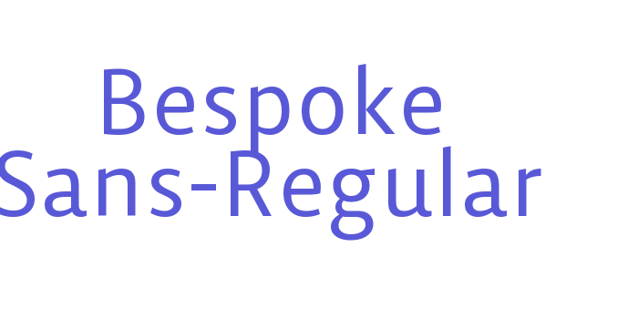 Bespoke Sans-Regular Font