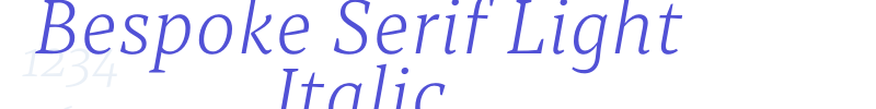 Bespoke Serif Light Italic-font