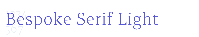Bespoke Serif Light-related font