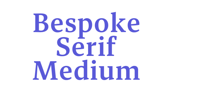 Bespoke Serif Medium Font Download