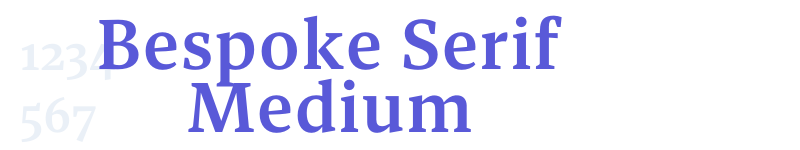 Bespoke Serif Medium-related font
