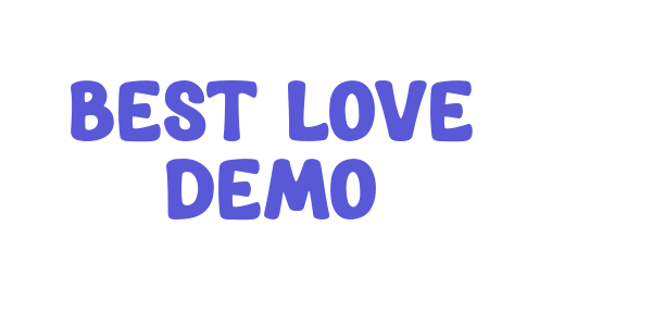 Best Love DEMO font free