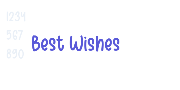 Best Wishes font free