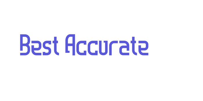 Best Accurate Font