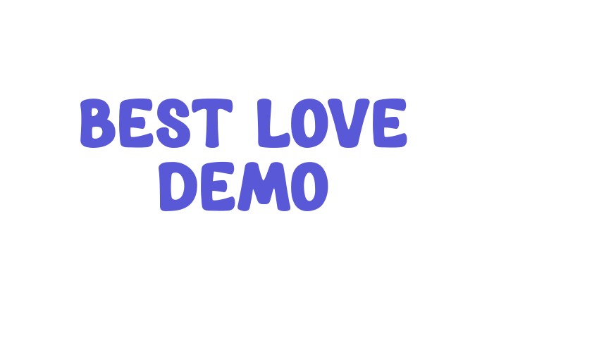 Best Love DEMO Font