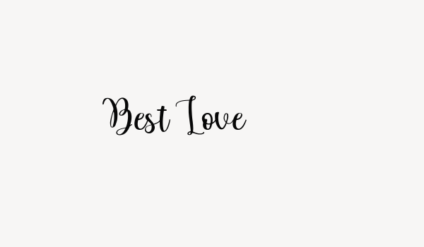 Best Love Font