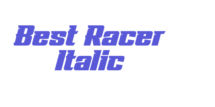 Best Racer Italic Font Download