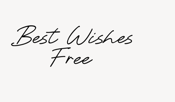 Best Wishes Free Font