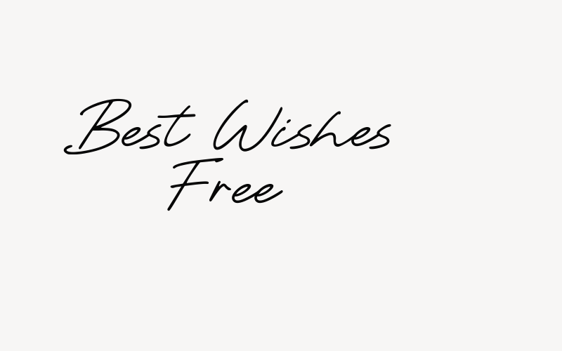 Best Wishes Free Font