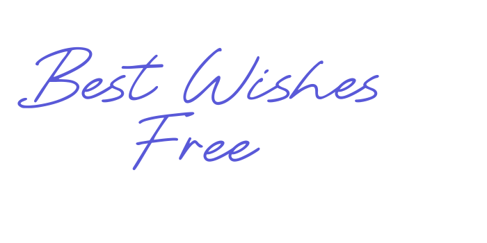 Best Wishes Free Font