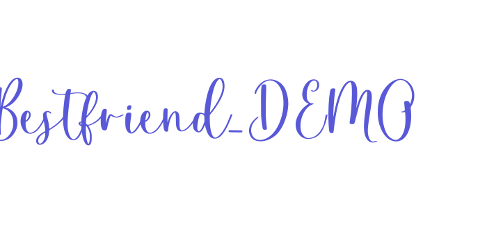 Bestfriend_DEMO Font