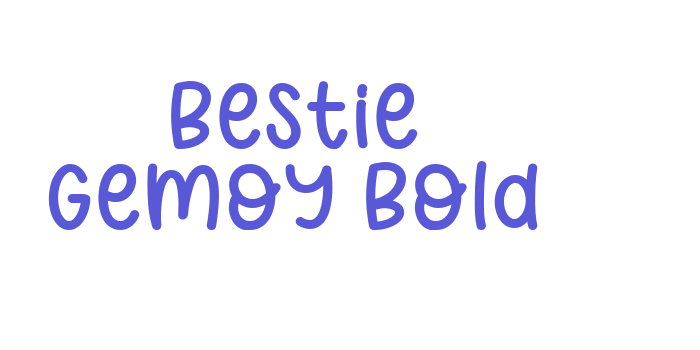 Bestie Gemoy Bold Font Download