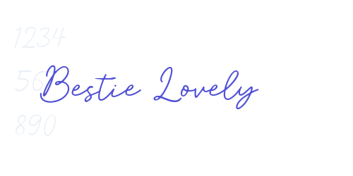 Bestie Lovely-font-download
