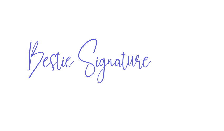 Bestie Signature Font Download