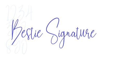 Bestie Signature-font-download