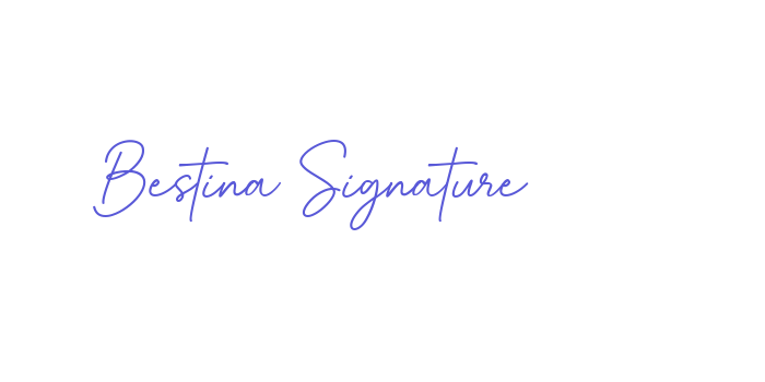 Bestina Signature Font Download