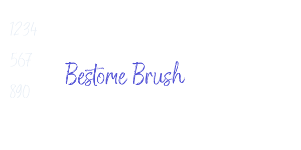 Bestome Brush font free