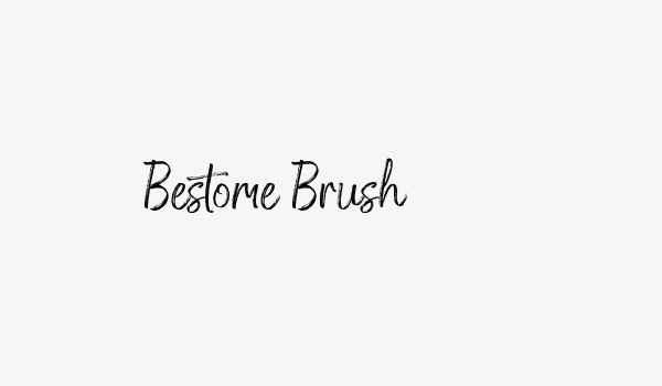 Bestome Brush Font