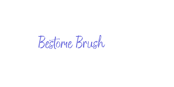 Bestome Brush Font Download