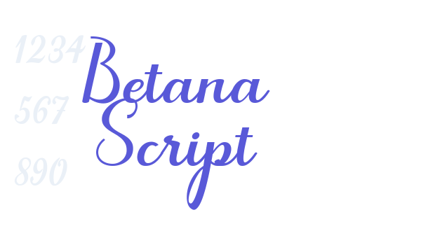 Betana Script Font