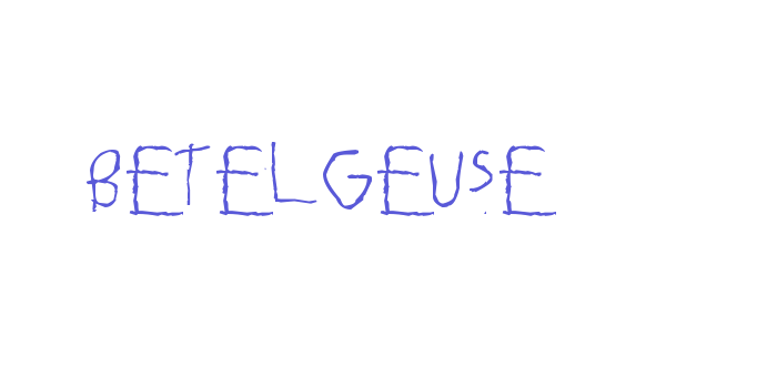 Betelgeuse Font Download